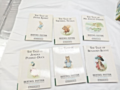 Childrens backpack books- 2 box sets- 6 Beatrix Potter & 6 Pooh-12 stories total