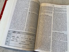 Bible NASB Open Bible 1985 Expanded Edition Red Letter Burgundy Hardcover