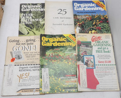 Lot of 6 Vintage Organic Gardening and Farming Magazines 1982-1986