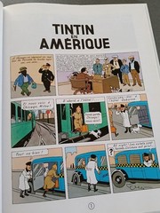 Tintin en Amérique Hergé French Edition 11.9×8.9in Library Copy