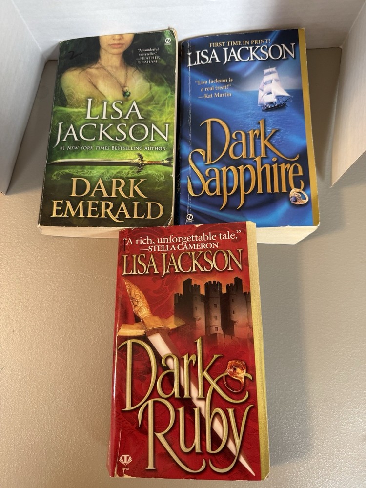 Lisa Jackson – „Dark Jewels” Complete Series – Lot of 3