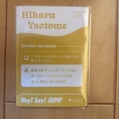 Hey! Say! JUMP Yaotome Hikari Card Album Bonus Water-Resistant Sleeve