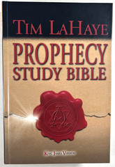 KJV Prophecy Study Bible Hardcover Tim LaHaye AMG Publishers Red Letter Like New