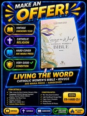 📖 Living the Word Catholic Women’s Bible RSV2CE Ave Maria Press Hardcover VG