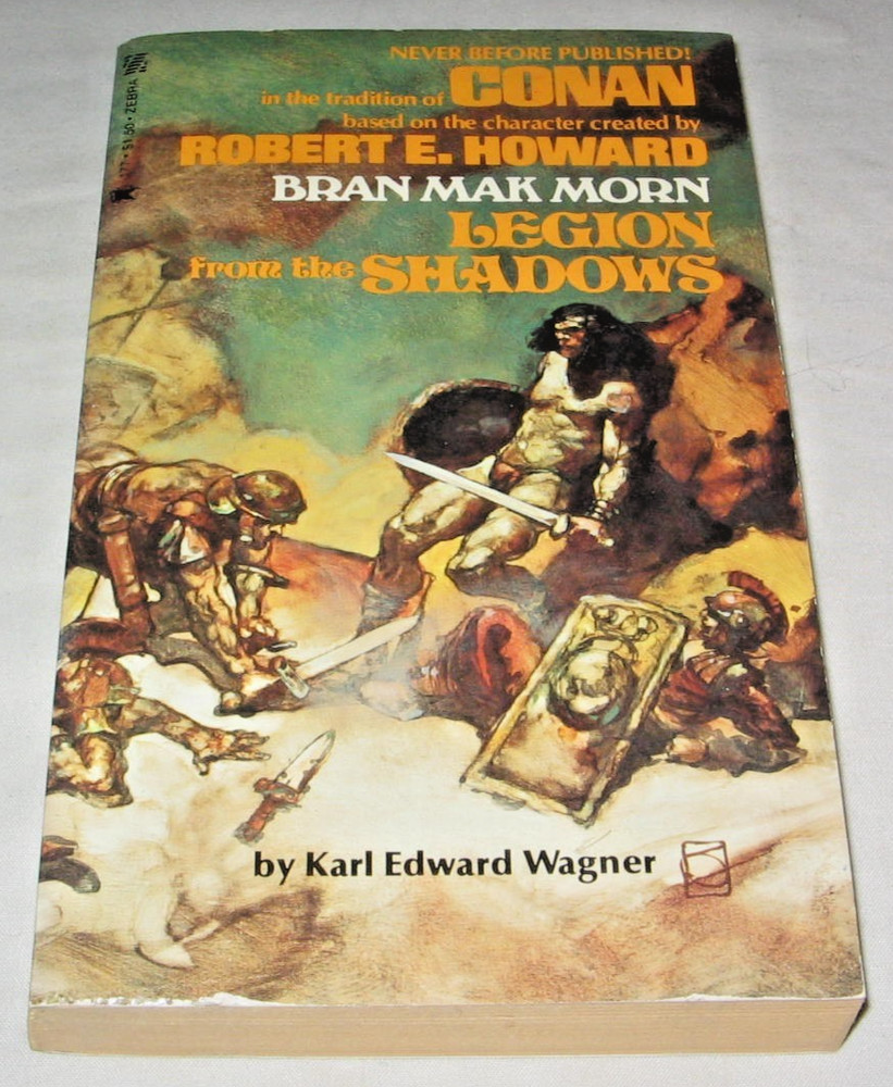 Vintage Paperback, Legion From Shadows by Wagner, Zebra Robert E. Howard 1976 PB