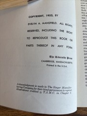 Clothing Construction Evelyn A. Mansfield 1953 Sewing Guide Houghton Mifflin