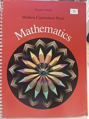 Modern Curriculum Press Mathematics, Teacher’s Guide, Math Level D, Homeschool