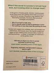 Quit: The Power of Knowing When to Walk Away by Annie Duke