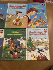 Lot Of 8 Vintage Disney’s Wonderful World Of Reading Hardcover Books 1973 – 1985