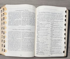 Unmarked 1971 KJV Dickson New Analytical Indexed Bible; Black Leather Thumb Tabs