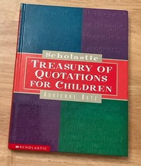 Scholastic Treasure of Quotations for Children by Adrienne Betz