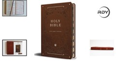 Lightweight KJV Holy Bible – Brown Imitation Leather, Thumb Index, 1408 Pages