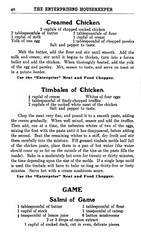 1902 The Enterprising Housekeeper 200 Tested Recipes CookBook 96 Pages