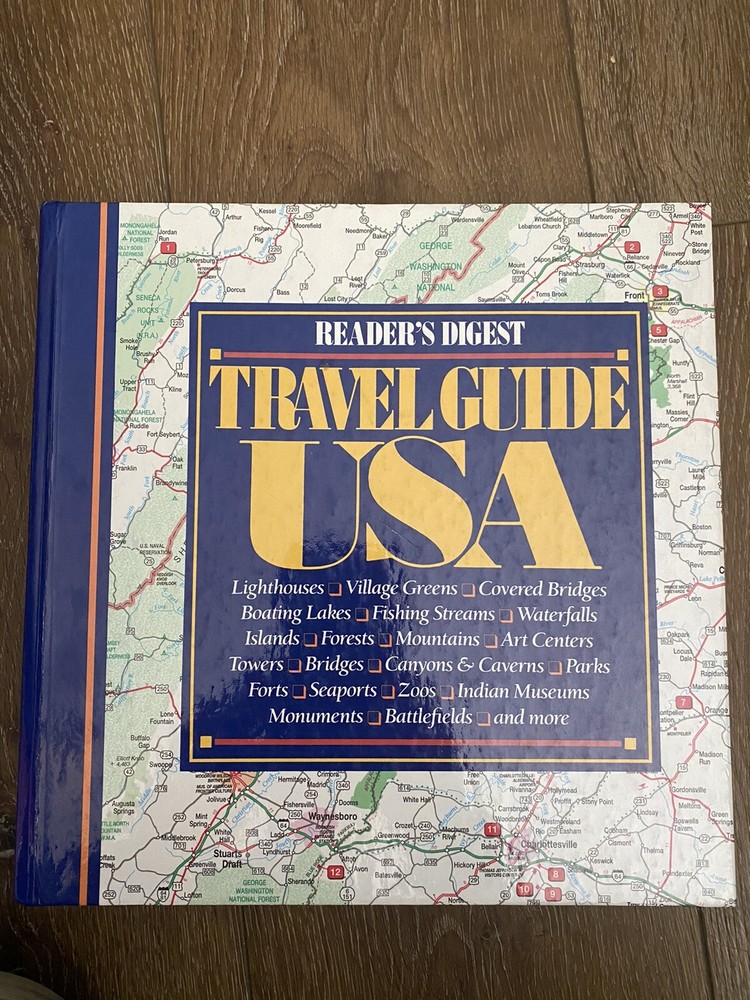 Vintage 1994 Reader’s Digest Travel Guide USA 432 Pages Book