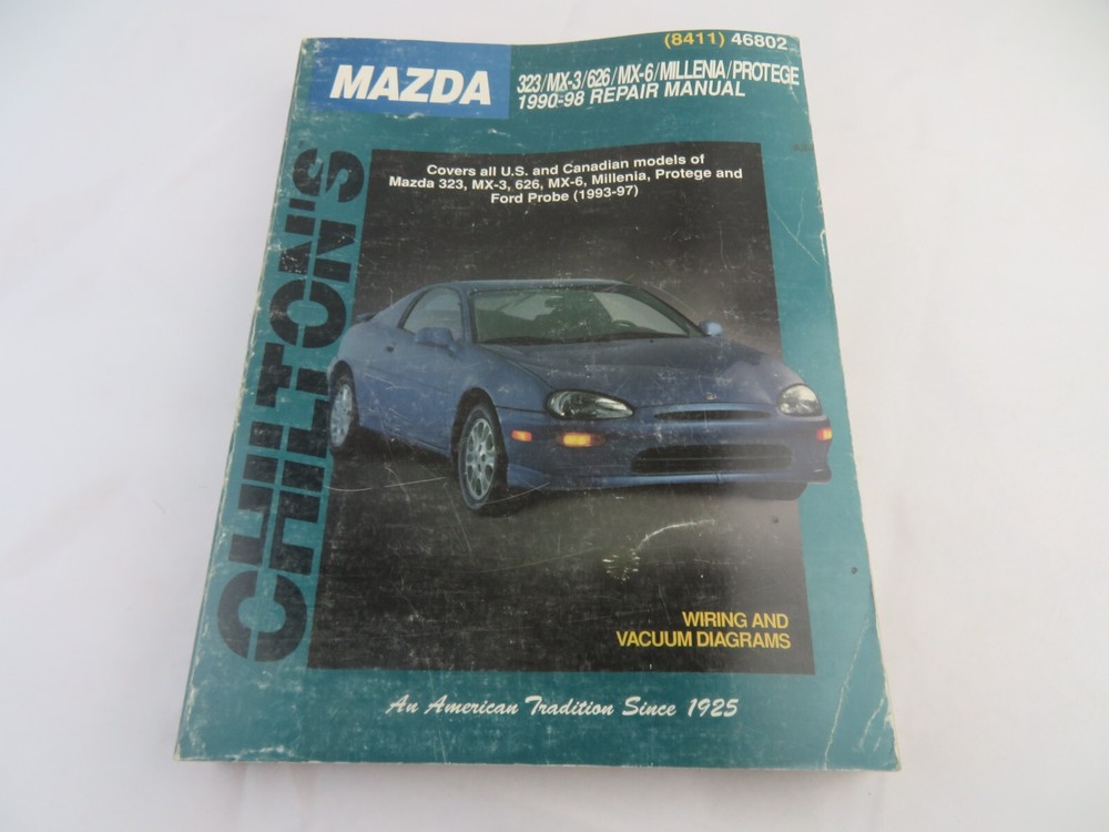 CHILTON #46802 MAZDA 323/MX-3/626/MX-6/MILLENIA/PROTEGE 1990-98 REPAIR MANUAL