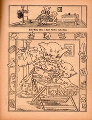 A Chubby Bear Paint Book #1368 Incredible Margot Voigt Interior Art-File Unused