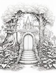 Secret Garden Coloring Book for Adults & Kids ,