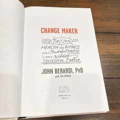 John Berardi Change Maker Hardcover BenBella Books 2019 Health & Fitness