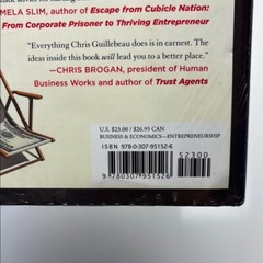 The $100 Startup Chris Guillebeau hardcover book