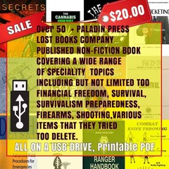 Paladin Press Banned Digital Ebooks I Wilderness Survival I Fire arms I Vintage