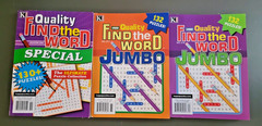 Lot of 3 Find-The-Word Puzzle Books by Kappa – 394+ Challenges for All Ages