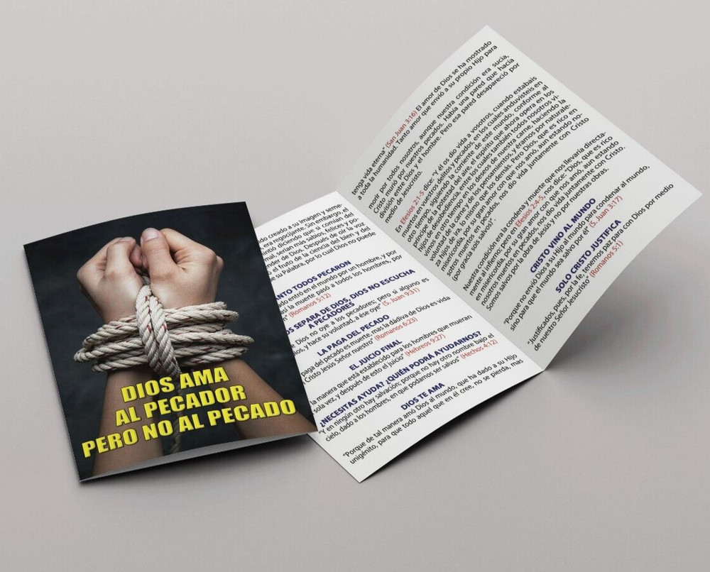 TRATADOS PARA EVANGELIZAR / TRATADOS CRISTIANOS, PAQUETE DE 100, PAMFLETOS