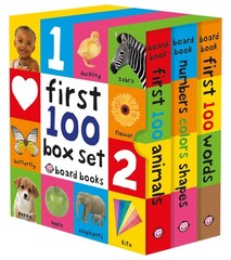 First 100 Board Book Box Set (3 books): First 100 Words, Numbers Colors Shap…