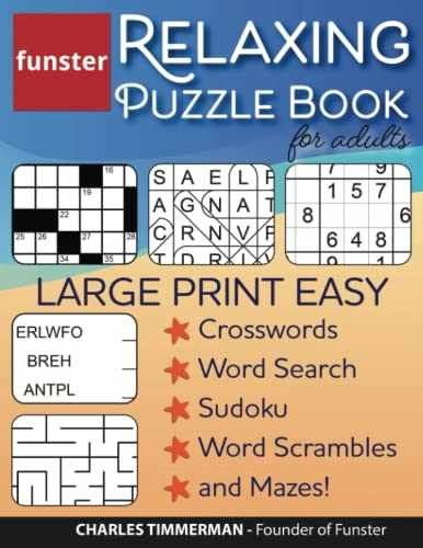 Funster Relaxing Puzzle – Paperback, by Timmerman Charles; Funster – Very Good x