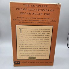 The Borzoi Poe: The Complete Poems and Stories 2‑Vol Boxed Set 4th Printing 1964