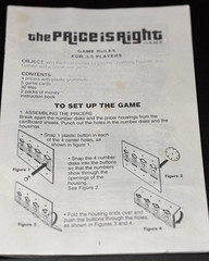 The Price Is Right Board Game Rules Manual Instructions Booklet Only Replacement