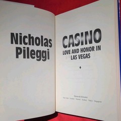 1995 Nicholas Pileggi Casino Hardcover 1st Edition Scorsese Vegas Maria Mob Film