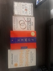 Napoleon Hill, James Clear Paperback Lot 4: Think Grow Rich, Atomic Habits