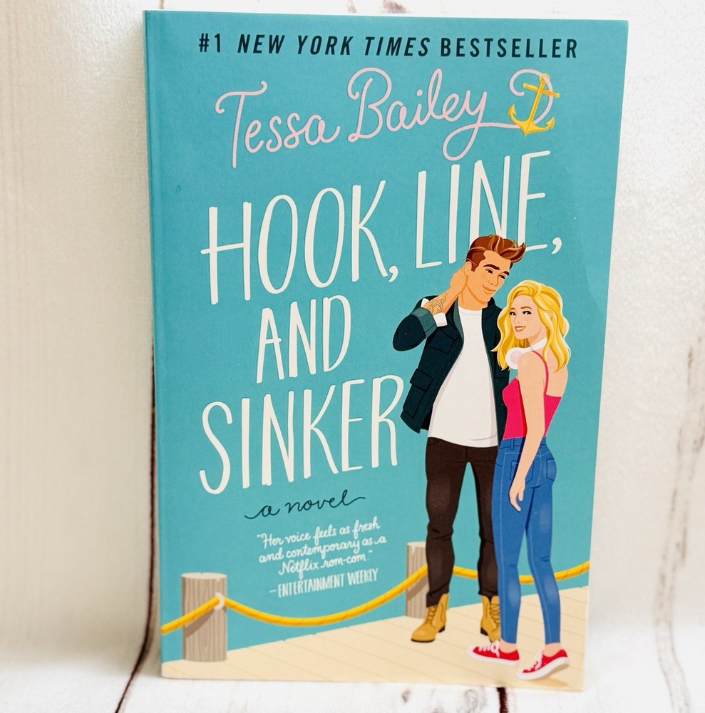 BRAND NEW Hook, Line, and Sinker Tessa Bailey Harper Collins Paperback Novel