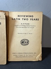 Vintage 1956 Reviewing Latin Two Years by Eli Blume AMSCO School Publication