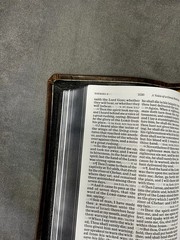 KJV Large Print Personal Size Reference Bible – Brown distressed goatskin