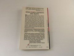 Speak Up With Confidence By Jack Valenti Paperback Non-Fiction Self-Help Book