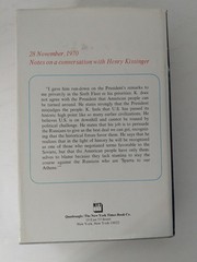 Nixon Cold War military policy book, On Watch: A Memoir Elmo R Zumwalt Jr. HCDJ