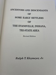Evansville Indiana Tri-State Genealogy Book Ralph Kleymeyer 342 Pages HC Revised