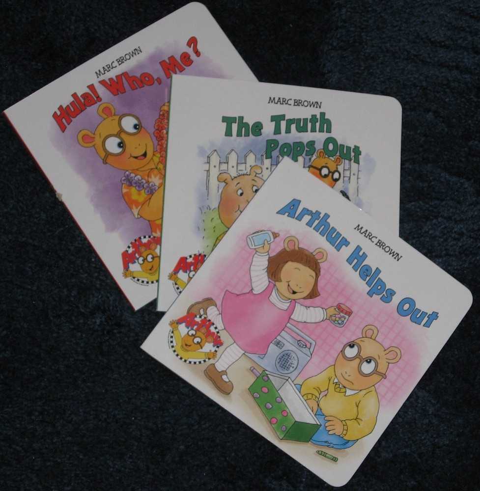 3 NEW PBS ARTHUR Baby Toddler Board Books Free Ship !