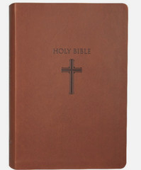 NKJV Super Giant Print Reference Bible, Brown Bonded Leather New Not w/ Box