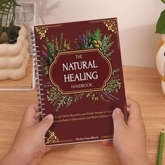 Spiral-bound Natural Healing Handbook Herbal Encyclopedia & Plant Guide Notebook