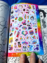 Lisa Frank Coloring and Activity Book with Stickers 288 pages Bendon NEW Unused