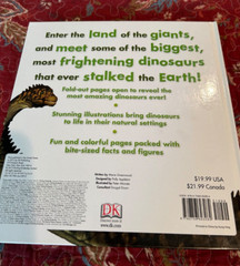 NEW! Amazing Giant Dinosaurs by DK Oversized Book with Foldout Flaps