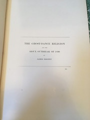 BUREAU OF AMERICAN ETHNOLOGY 14th Annual Report 1892-93 Part 2 HB Ghost Dance