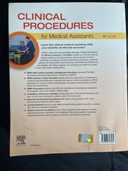 Clinical Procedures for Medical Assistants