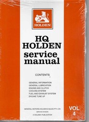 Holden HQ 1971 – 1974 Service Manual (5 Volume Set, A Holden Publication)
