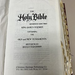 Holy Bible Concordance KJV Red Letter Edition 1973 Red Cover Word Aflame Press