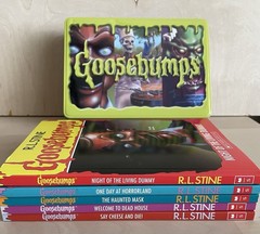 Goosebumps Collector Tin Set R.L. Stine 5 Books Night of the Living Dummy