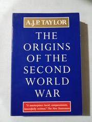 Origins of the Second World War by Alan Taylor