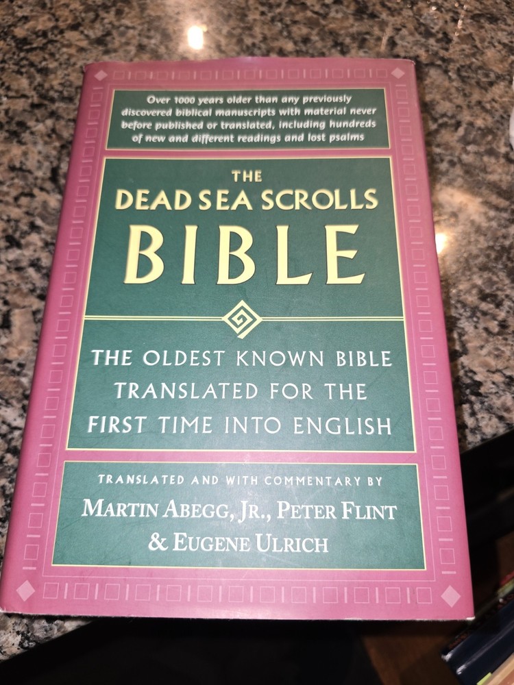 Dead Sea Scrolls Bible Martin Abegg Eugene Ulrich SIGNED BY PETER FLINT HB/DJ